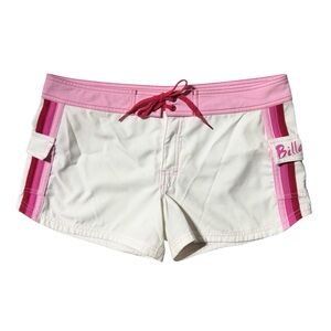 VINTAGE Billabong Y2K Barbie Pink Board Shorts Swim Beach Rare Sz 9